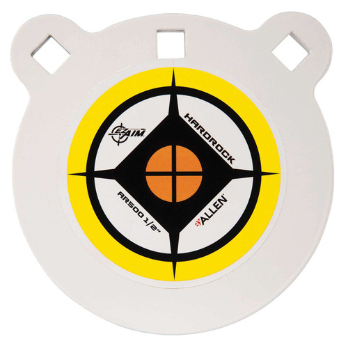 EZ-Aim 15597 Hardrock 6" AR500 Steel Gong Shooting Target .50" Thickness White / Yellow / Black TSW|143524