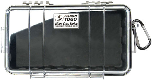 Pelican 1060025100 Micro Case Black/Clear Polycarbonate 9.88" Long TSW|181079