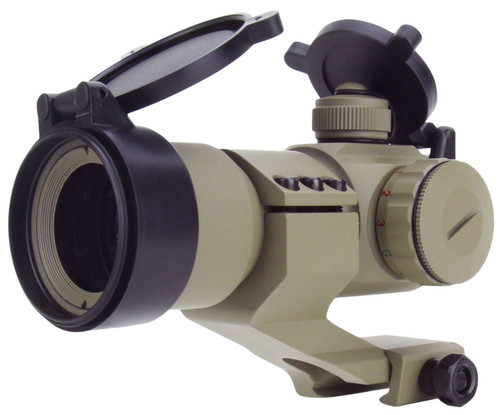 TacFire RD004T 1x30 Dual Illuminated Red/Green Dot Sight Tan 1 x 30 mm 2 MOA Dot TSW|104793