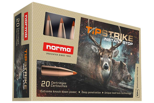 Norma Ammunition 20174352 Dedicated Hunting Tipstrike 308Win 170gr Polymer Tip 20 Per Box/10 Case TSW|156099