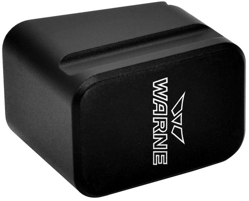 Warne 3126 Magazine Extension made of 6061-T6 Aluminum with Hardcoat Anodized Black Finish for Glock 19, 23 Magazines (Adds 5rds 9mm Luger, 4rds 40 S&W) TSW|139102