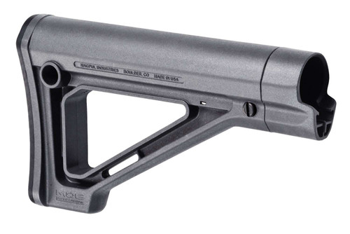 Magpul MAG480-GRY MOE Carbine Stock Fixed Stealth Gray Synthetic for AR-15, M16, M4 with Mil-Spec Tube (Tube Not Included) TSW|114274
