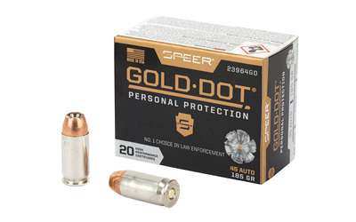 SPR GOLD DOT 45ACP 185GR HP 20/200 RSR|CCI23964GD