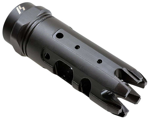 Strike Industries KINGCOMP22 King Comp Black Steel with 1/2"-28 tpi Threads, 2.62" OAL & 0.87" Diameter for 223 Rem, 5.56x45mm NATO AR-Platform TSW|31108