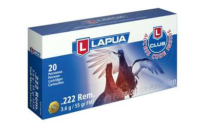 LAPUA 222 REM 55GR FMJ 20/600 RSR|LAP4315021
