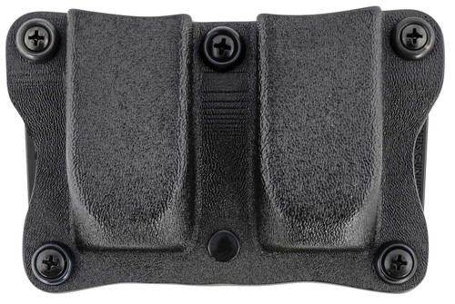DeSantis Gunhide A87KJKKZ0 Quantico Double Mag Pouch OWB Black Kydex, Belt Clip Fits Belts Up To 1.50" Wide, Compatible w/Sig P365, Ambidextrous TSW|127924