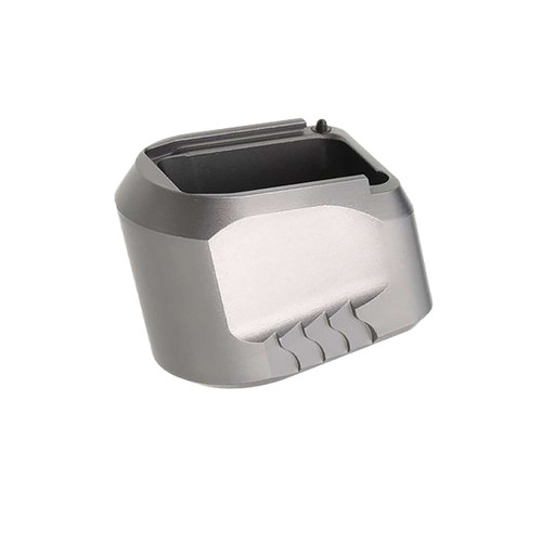 Tyrant CNC TDMPMAGEXFSGREY Magazine Extension Fits S&W M&P 9/40 5rd Compatible w/ Full-Size M&P 1.0/2.0 frames Grey Aluminum TSW|183736