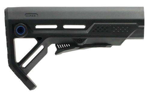 Strike STRIKEESMOD1BKBLU MOD1 Mil-Spec Black with Blue Accent Synthetic for AR-15, M16 TSW|102699