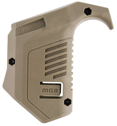 Recover Tactical MG9-02 Angled Mag Pouch Tan Polymer, Picatinny Rail Mount, Compatible w/ Glock TSW|129279