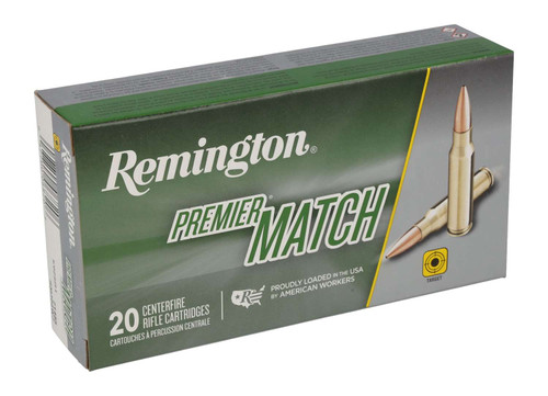 Remington Ammunition 21485 Premier Match 308Win 168gr Sierra MatchKing BTHP 20 Per Box/10 Case TSW|18135