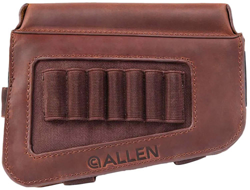 Allen 8519 Westcliff Buttstock Cartridge Carrier 7rd Leather Rifle Buttstock Mount Features Raised Cheek Piece TSW|152380