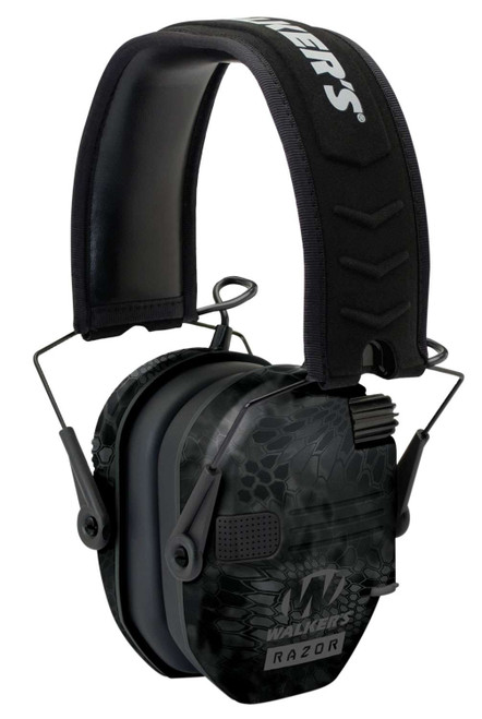 Walker's GWPRSEMYP Razor Slim Electronic Muff 23 dB,Over the Head, Typhoon Camo/Black Polymer TSW|126663