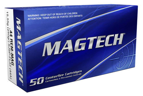 Magtech 44A Range/Training 44RemMag 240gr Semi Jacketed Soft Point Flat 50 Per Box/20 Case TSW|43080