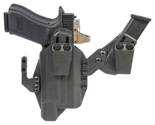 Blackhawk 416963BK Stache IWB Size 63 Black Polymer Belt Clip Fits S&W M&P Shield w/Crimson Trace Laser Ambidextrous TSW|134617