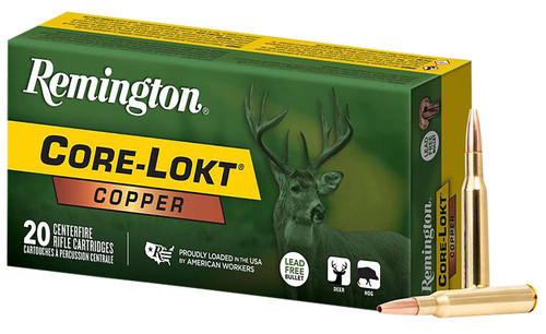 Remington Ammunition R27856 Core-Lokt Copper 243Win 85gr Copper Hollow Point 20 Per Box/10 Case TSW|154781