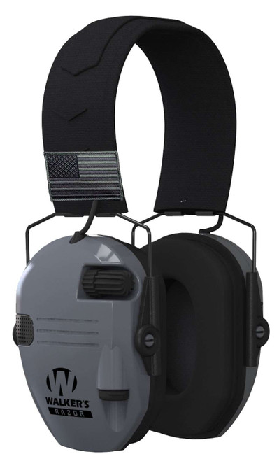 Walker's GWPRSEMPATGY Razor Patriot 23 dB Over the Head Sports South Exclusive Black/Gray Polymer TSW|105888