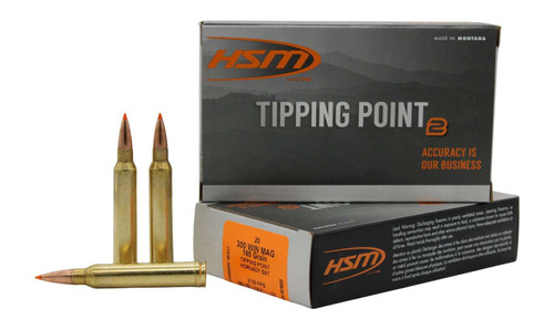 HSM Tipping Point 2 Super Shock Tip 300 Win Mag 165 gr Hornady SST 20 Per Box/ 20 Case TSW|167516