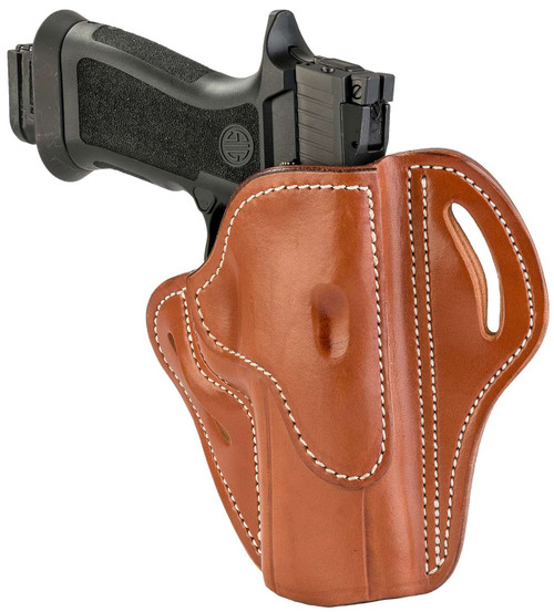 1791 Gunleather BH24CBRR BH2.4 OWB 2.4 CLassic Brown Leather Belt Slide Fits Walther PPQ/Sig P320/Springfield XD-M TSW|112384