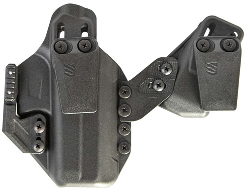 Blackhawk 416168BK Stache IWB Size 68 Black Polymer Belt Clip Compatible w/Glock 43/ 43x/Springfield Hellcat Ambidextrous TSW|134629
