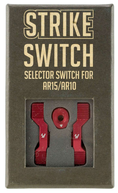 Strike ARSSSRED Strike Switch 60/90 Degree Red Aluminum AR-Platform Ambidextrous TSW|31089