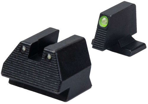 HK 51000939 Night Sight Set Fixed Green Tritium/Black Frame Fits HK VP9 9mm Luger TSW|178744