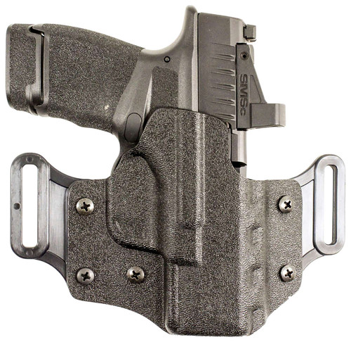 DeSantis Gunhide 195KA8WZ0 Veiled Partner OWB Black Kydex Belt Slide Fits Springfield Prodigy w/wo Red Dot Fits 4.25-5" Barrel Right Hand TSW|149549