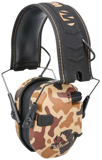 Walker's GWPRSEMDCMO Razor Slim Electronic Muff 23 dB Over the Head Duck Camo TSW|174514