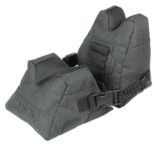 Allen 18417 Eliminator Prefilled Front and Rear Bag, Gray Polyester, Side Release Buckles, Weighs 4.50 lbs., 11.50" L x 7.50" H TSW|143534