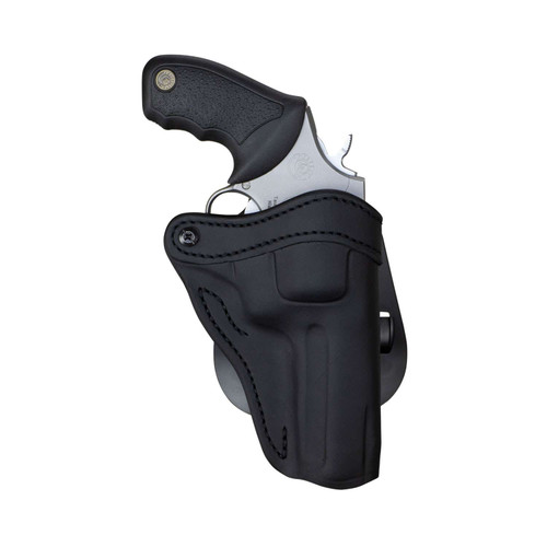 1791 Gunleather PDHR2SBLR RVH2 OWB Stealth Black Leather Paddle Fits Ruger GP100 Right Hand TSW|121763