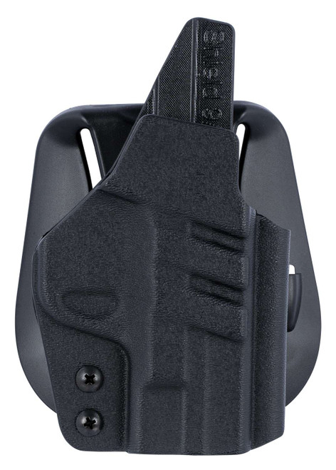 1791 Gunleather TACPDHOWBSHIELDBLKR Tactical Kydex OWB Black Kydex Paddle Fits S&W M&P Shield/S&W M&P Shield Plus TSW|121770