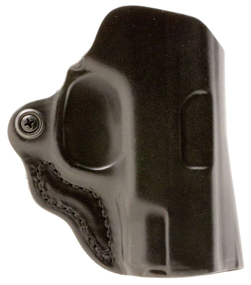 DeSantis Gunhide 019BA8BZ0 Mini Scabbard OWB Black Leather Compatible w/Glock 43, Belt Slide Mount, Right Hand TSW|22703
