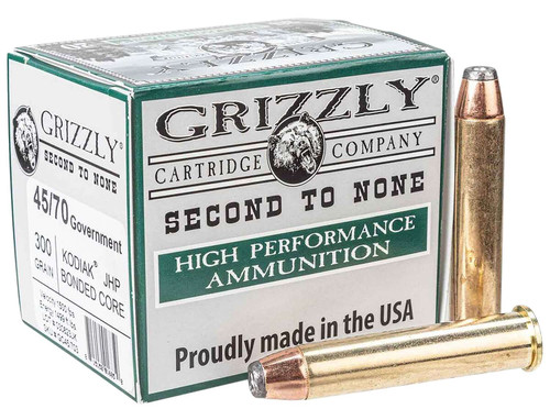 Grizzly Ammo GC45/703 45-70Gov 300gr Jacketed Hollow Point 20 Per Box/10 Case TSW|183981