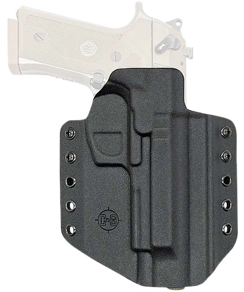 C&G Holsters 2750100 Covert OWB Black Kydex Belt Loop Fits Beretta M9A3/M9A4 Right Hand TSW|151945