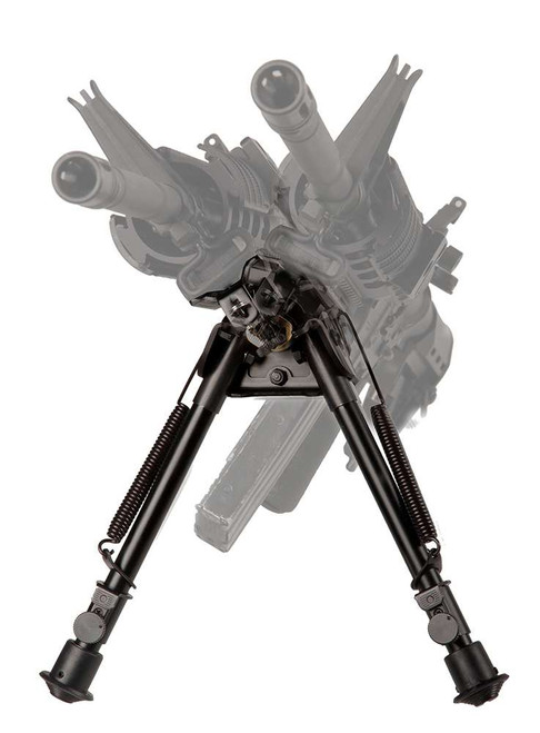 Blackhawk 71BP09BK Sportster Pivot + Traverse Bipod 6"-9"Black Anodized Metal, Sling Swivel Attached, Rubber Feet TSW|88725