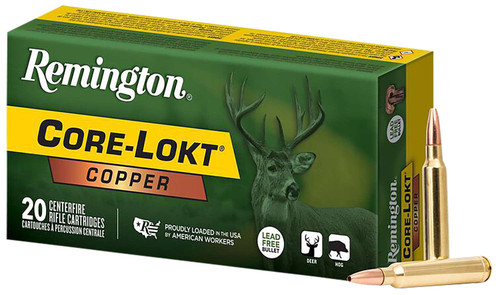 Remington Ammunition R27858 Core-Lokt Copper 300WinMag 180gr Copper Hollow Point 20 Per Box/10 Case TSW|154786
