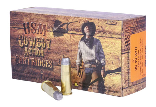 HSM 38401N Cowboy Action 38-40 Win 180 gr Round Nose Flat Point 50 Per Box/ 10 Case TSW|99220