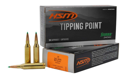 HSM 7MMMAG26N Tipping Point 7mm Rem Mag 165 gr Sierra GameChanger 20 Per Box/ 20 Case TSW|108178