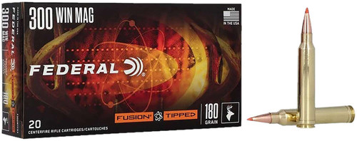 Federal F300WTFS3 Fusion 300WinMag 180gr Bonded Soft Point 20 Per Box/10 Case TSW|162274