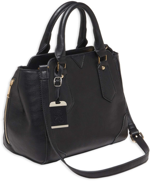 Bulldog BDP020 Satchel Purse w/Holster Black Leather for Small Autos & Revolvers Ambidextrous Hand TSW|95837