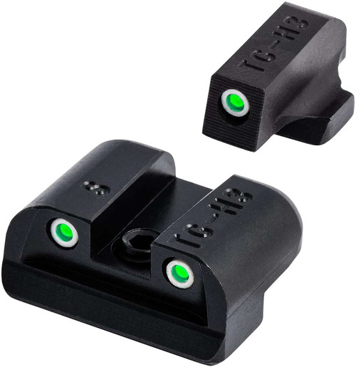 TruGlo TG231S2 Tritium Black | Green Tritium Front Sight Green Tritium Rear Sight TSW|155275