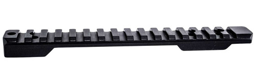 Weatherby P00252705 Picatinny Rail Black Hardcoat Anodized Alloy Fits Weatherby Mark V Magnum 9-Lug Action TSW|175107