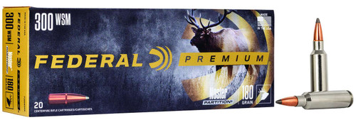 Federal P300WSMB Premium 300WSM 180gr Nosler Partition 20 Per Box/10 Case TSW|68271