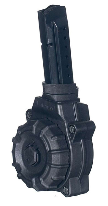 ProMag DRMA27 Standard 30rd Drum 9mm Luger Compatible w/ Glock 17/19 Black DuPont Zytel Polymer TSW|125119