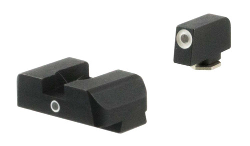 AmeriGlo GL5101 i-Dot Sight Set for Glock Green Tritium White Outline Front Sight-Green Tritium Rear Sight TSW|100818