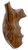 Hogue 19300 Fancy Hardwood Brown Pau Ferro Hardwood with Finger Grooves for S&W K, L Frame with Round Butt TSW|86460