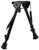 Harris Bipods LM1A2 Non-Swivel L Swivel Stud, 9-13", Black Steel/Aluminum, Notched Legs, Rubber Feet TSW|81113