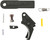 Apex Tactical 100026 Action Enhancement Black Curved Trigger Drop-In Fits S&W M&P TSW|117790