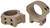 Warne 8520DE HyperLite Dark Earth Cerakote MagnaFusion Alloy 34mm Tube Maxima/Weaver/Picatinny TSW|178908