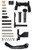 Rise Armament 12003ADV Premium Lower Parts Kit Black Aluminum TSW|185468