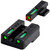 TruGlo TG13KS1PC TFX Pro Black | Green Tritium & Fiber Optic Orange Outline Front Sight Green Tritium & Fiber Optic Rear Sight TSW|130996